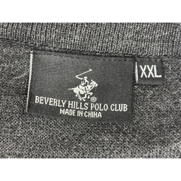 Beverly Hills Polo Club Charcoal Argyle Vest - Picture 10 of 12